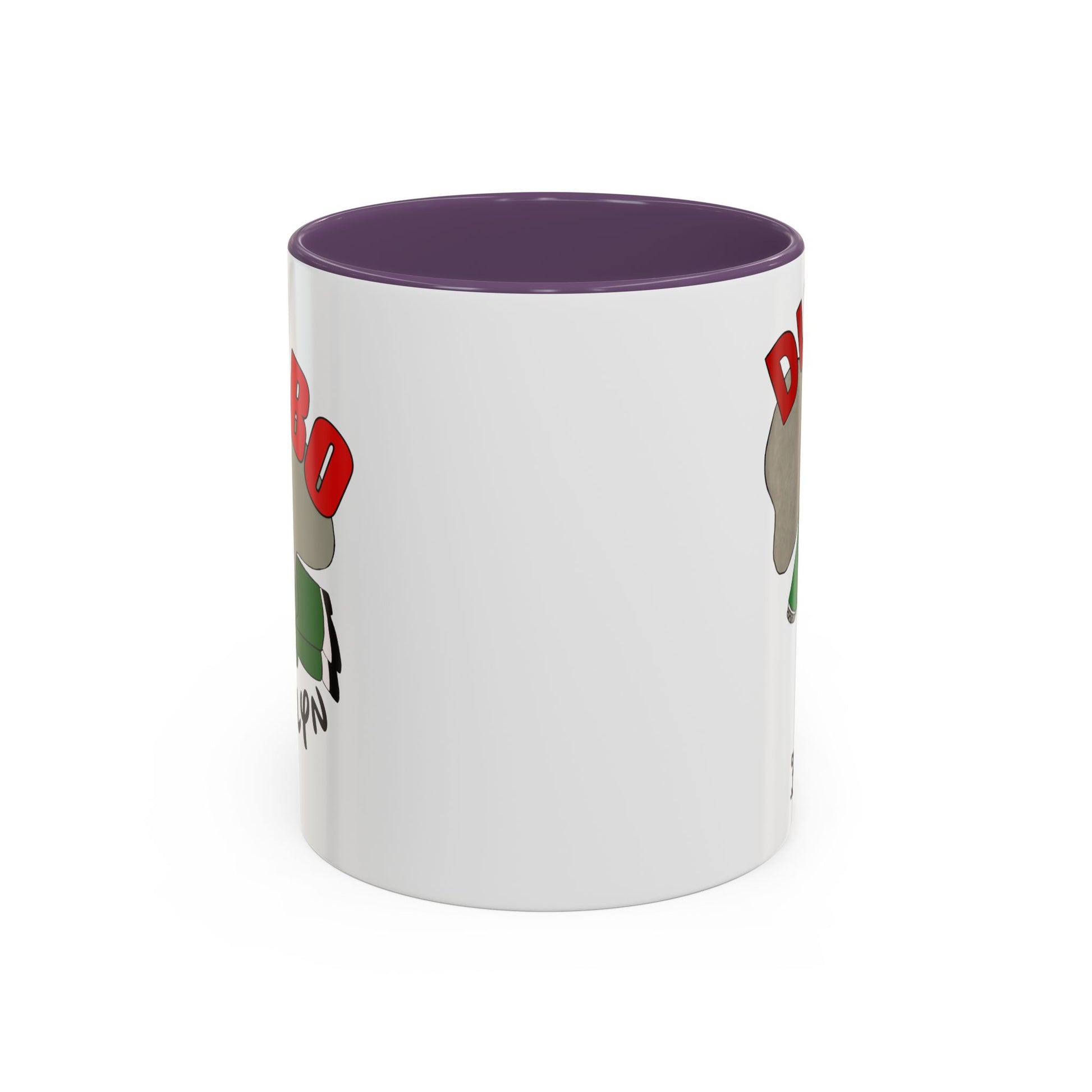 Dumbo Brooklyn Accent Mug - Unique Coffee Cup, Cute Elephant Design, Perfect Gift for Friends, Home Decor, Elephant Lover
