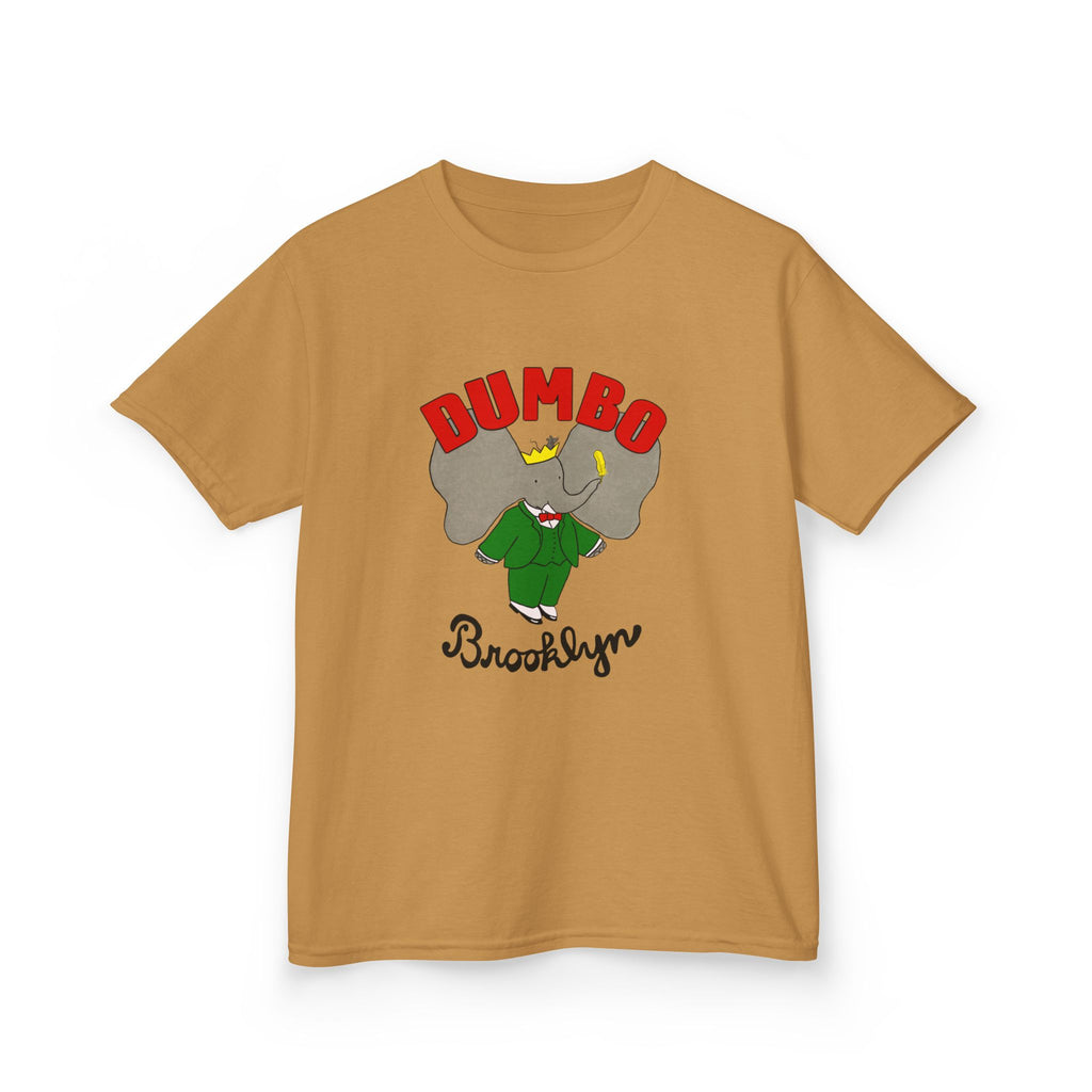 DUMBO Kids Tee, Fun Brooklyn Kids T-Shirt, Adorable Elephant Design, Perfect for Birthdays, Playtime, or Family Outings