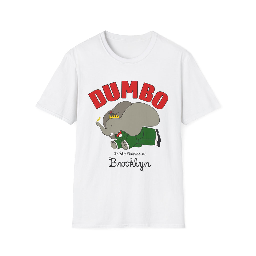 Dumbo Graphic Tee - Unisex Softstyle T-Shirt Featuring Brooklyn Design, Cute Animal Shirt, NYC Souvenir, Gift for Kids & Adults, Fun [...]