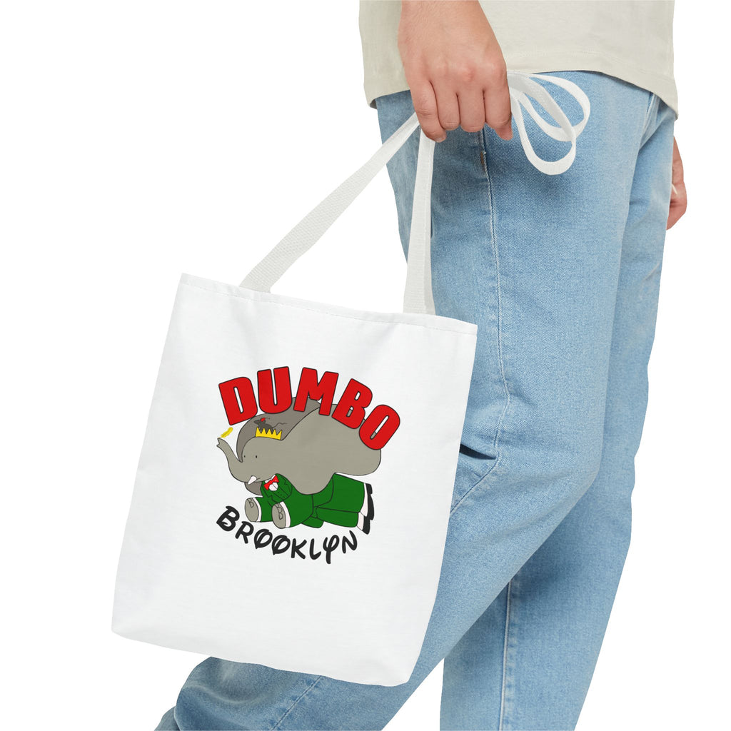 Dumbo Brooklyn Tote Bag, Cute Elephant Bag, Eco-Friendly Shopping Tote, Travel Handbag, Unique Gift for Animal Lovers