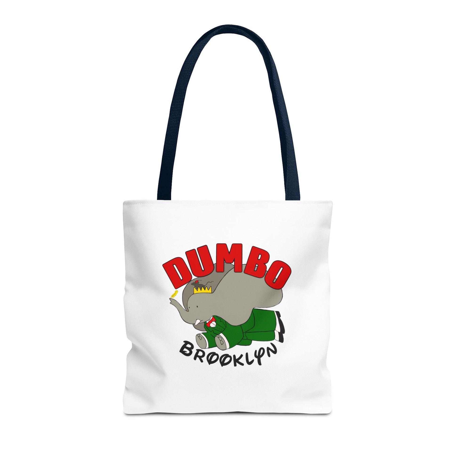 Dumbo Brooklyn Tote Bag, Cute Elephant Bag, Eco-Friendly Shopping Tote, Travel Handbag, Unique Gift for Animal Lovers
