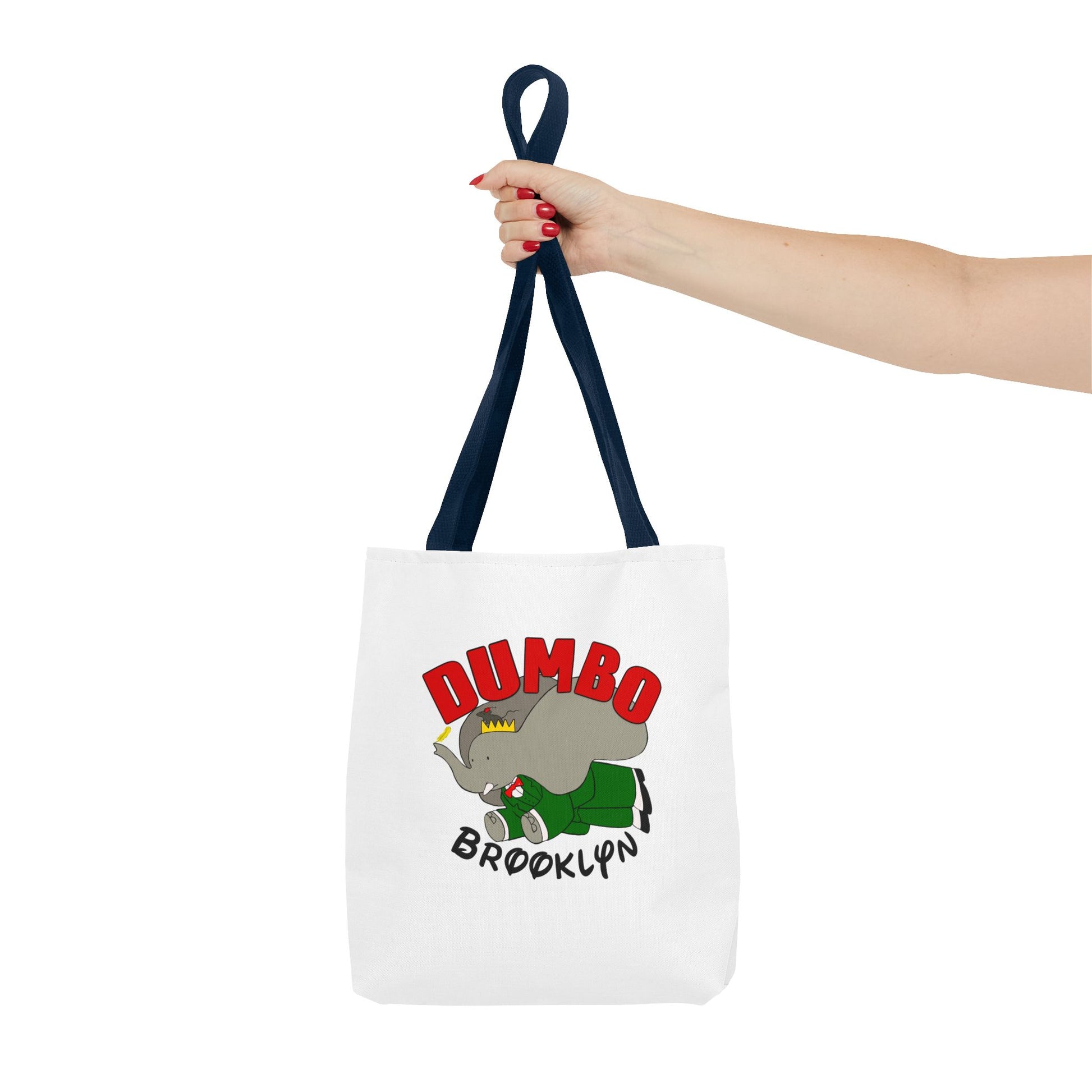 Dumbo Brooklyn Tote Bag, Cute Elephant Bag, Eco-Friendly Shopping Tote, Travel Handbag, Unique Gift for Animal Lovers