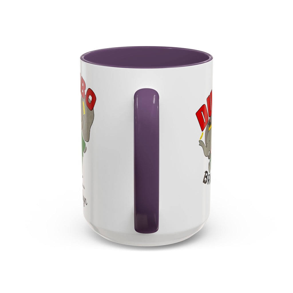 Dumbo Brooklyn Accent Mug - Unique Coffee Cup, Cute Elephant Design, Perfect Gift for Friends, Home Decor, Elephant Lover