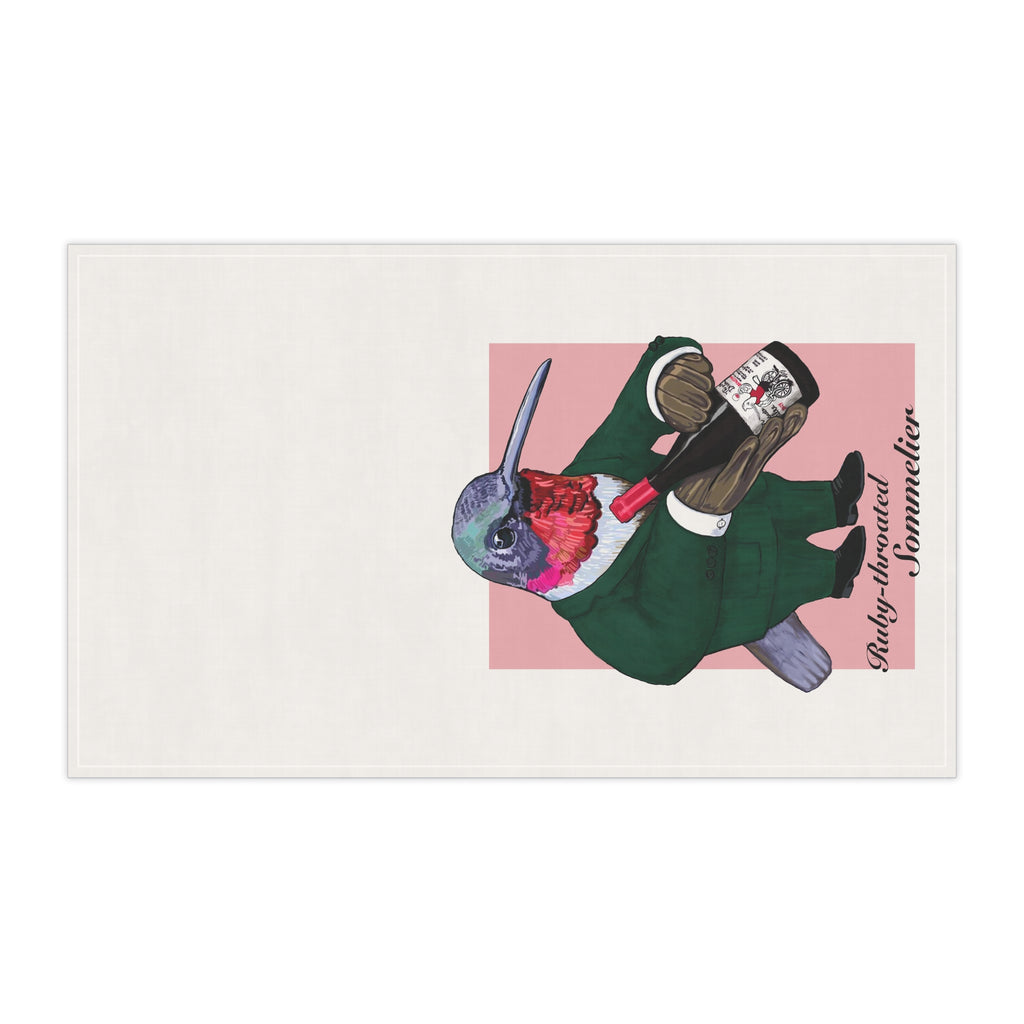 Charming Hummingbird Tea Towels, Unique Kitchen Decor, Perfect Gift for Wine Lovers, Bird-Themed Home Accessories, Fun Cooking Essentials