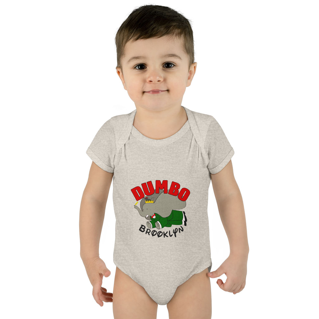 Dumbo Brooklyn Baby Bodysuit – Cute Brooklyn Elephant Infant Onesie