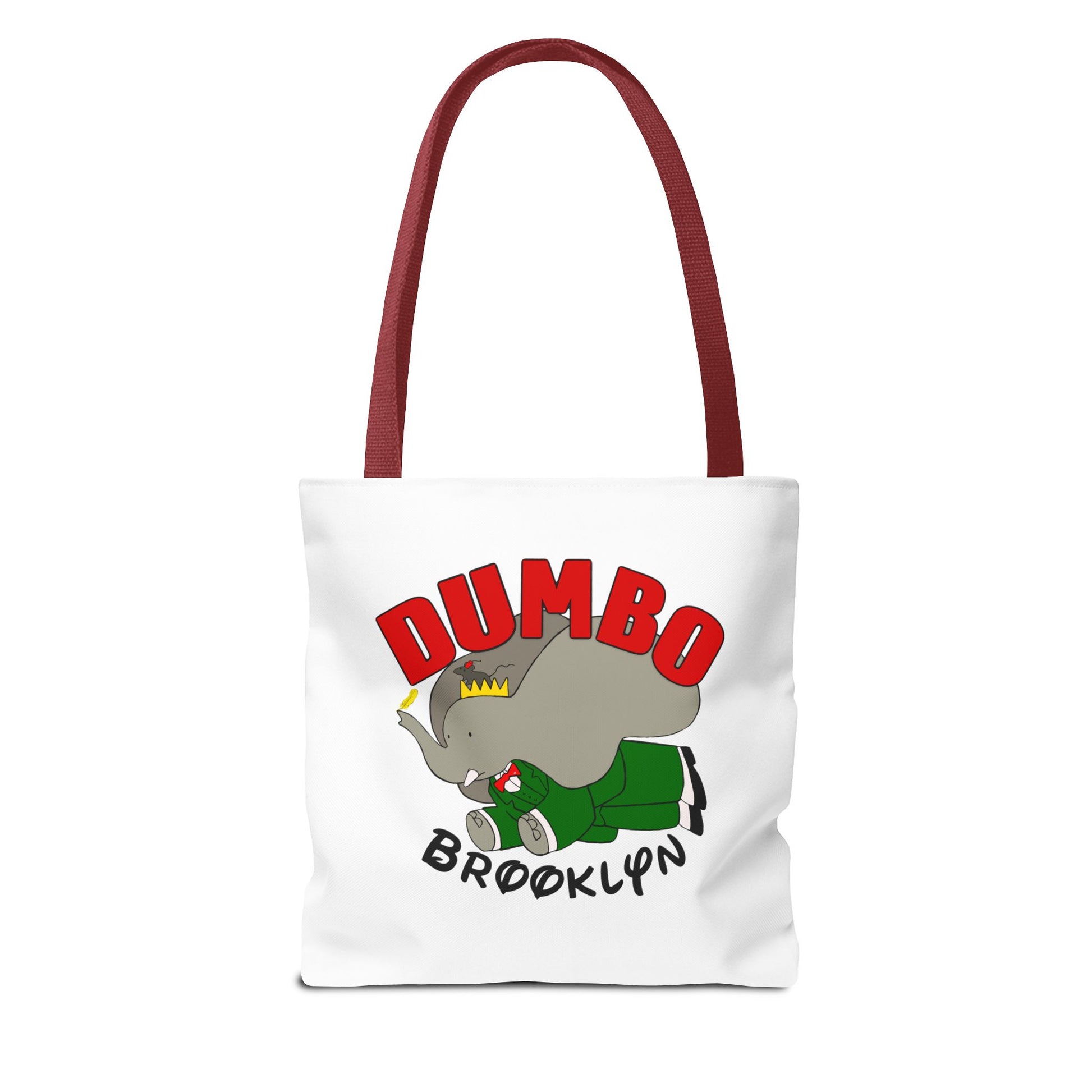 Dumbo Brooklyn Tote Bag, Cute Elephant Bag, Eco-Friendly Shopping Tote, Travel Handbag, Unique Gift for Animal Lovers
