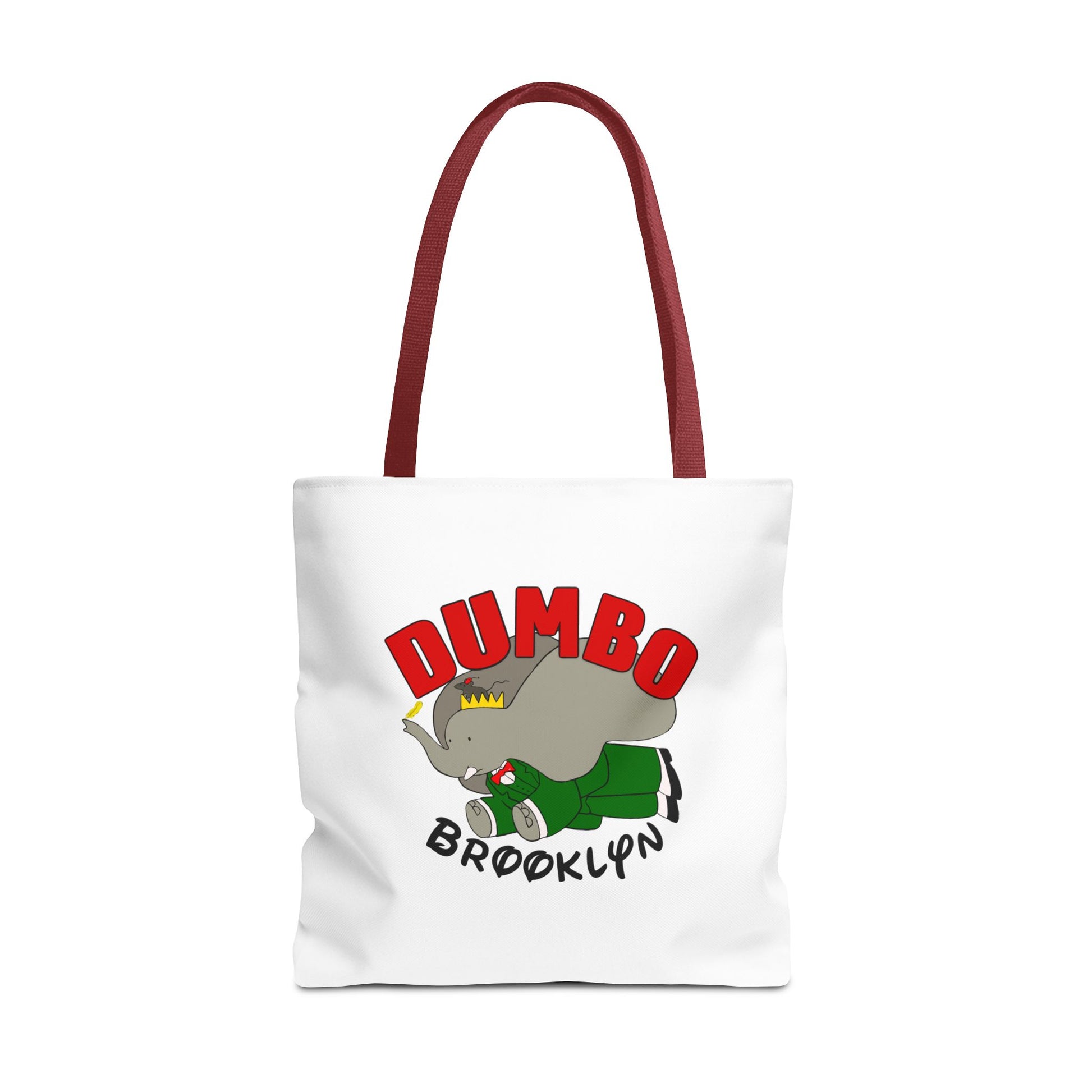 Dumbo Brooklyn Tote Bag, Cute Elephant Bag, Eco-Friendly Shopping Tote, Travel Handbag, Unique Gift for Animal Lovers