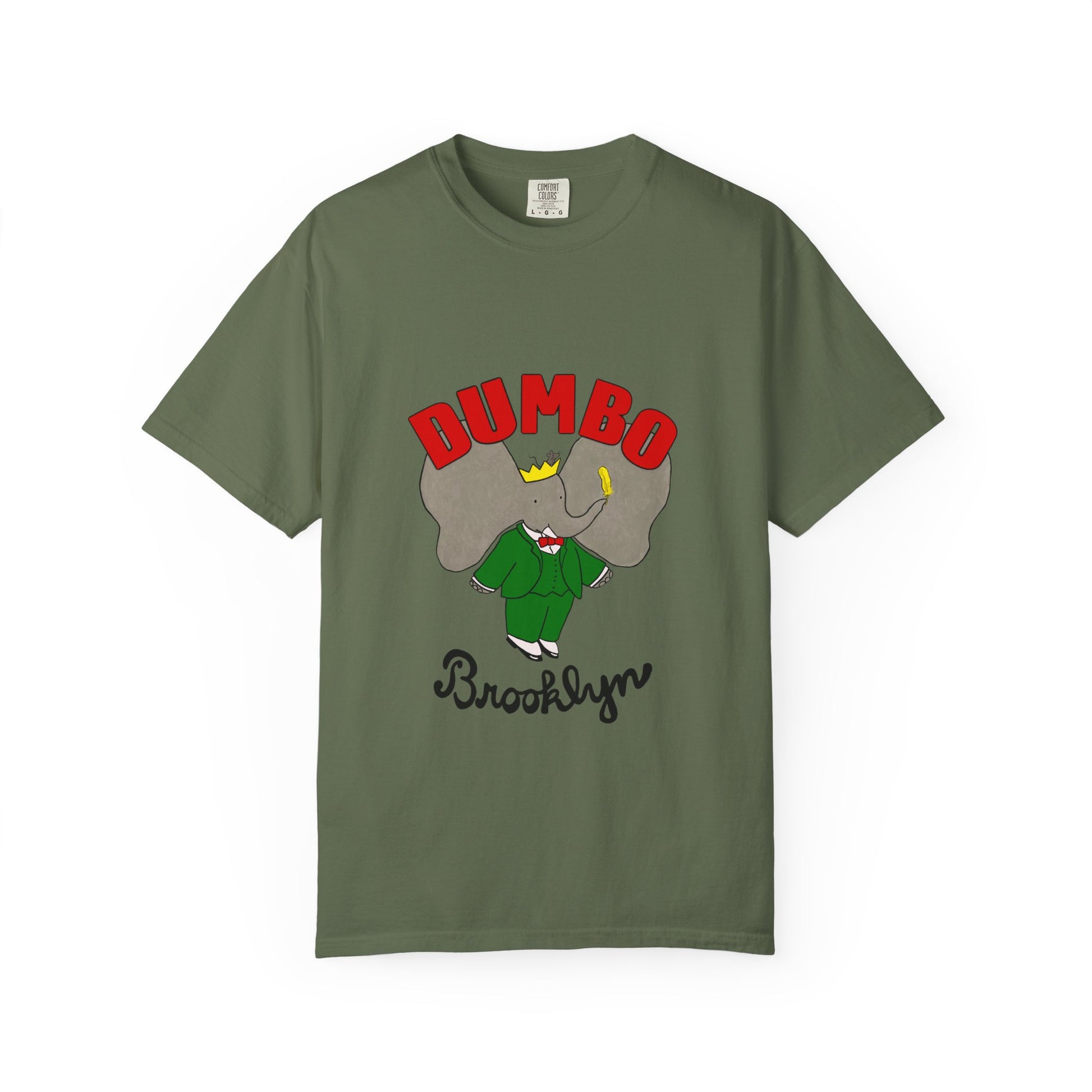 Brooklyn Dumbo Elephant Tee, Fun Graphic T-Shirt, Unisex Gift, Casual Wear, Vintage Style T-Shirt, Summer Fashion, Unique Present