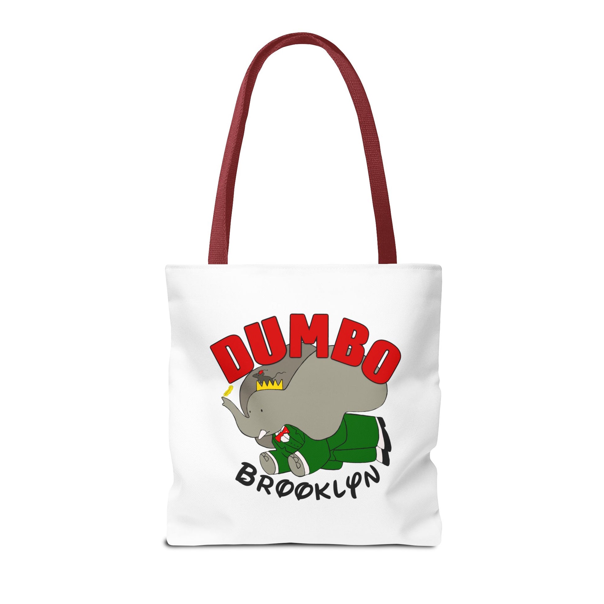 Dumbo Brooklyn Tote Bag, Cute Elephant Bag, Eco-Friendly Shopping Tote, Travel Handbag, Unique Gift for Animal Lovers