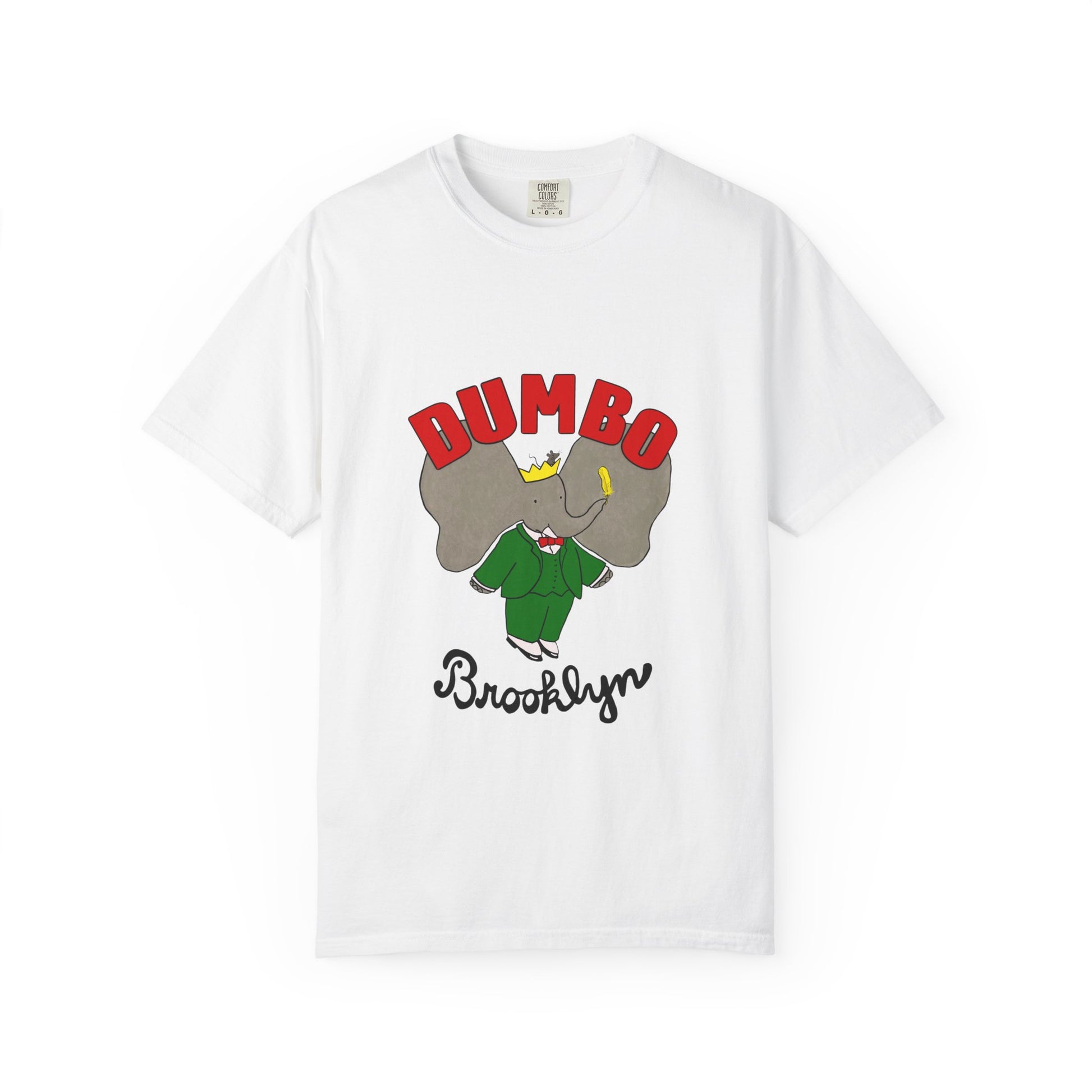 Brooklyn Dumbo Elephant Tee, Fun Graphic T-Shirt, Unisex Gift, Casual Wear, Vintage Style T-Shirt, Summer Fashion, Unique Present