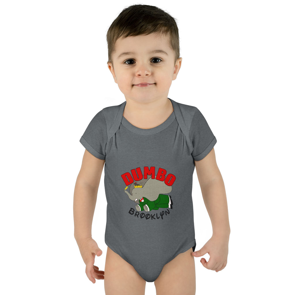 Dumbo Brooklyn Baby Bodysuit – Cute Brooklyn Elephant Infant Onesie