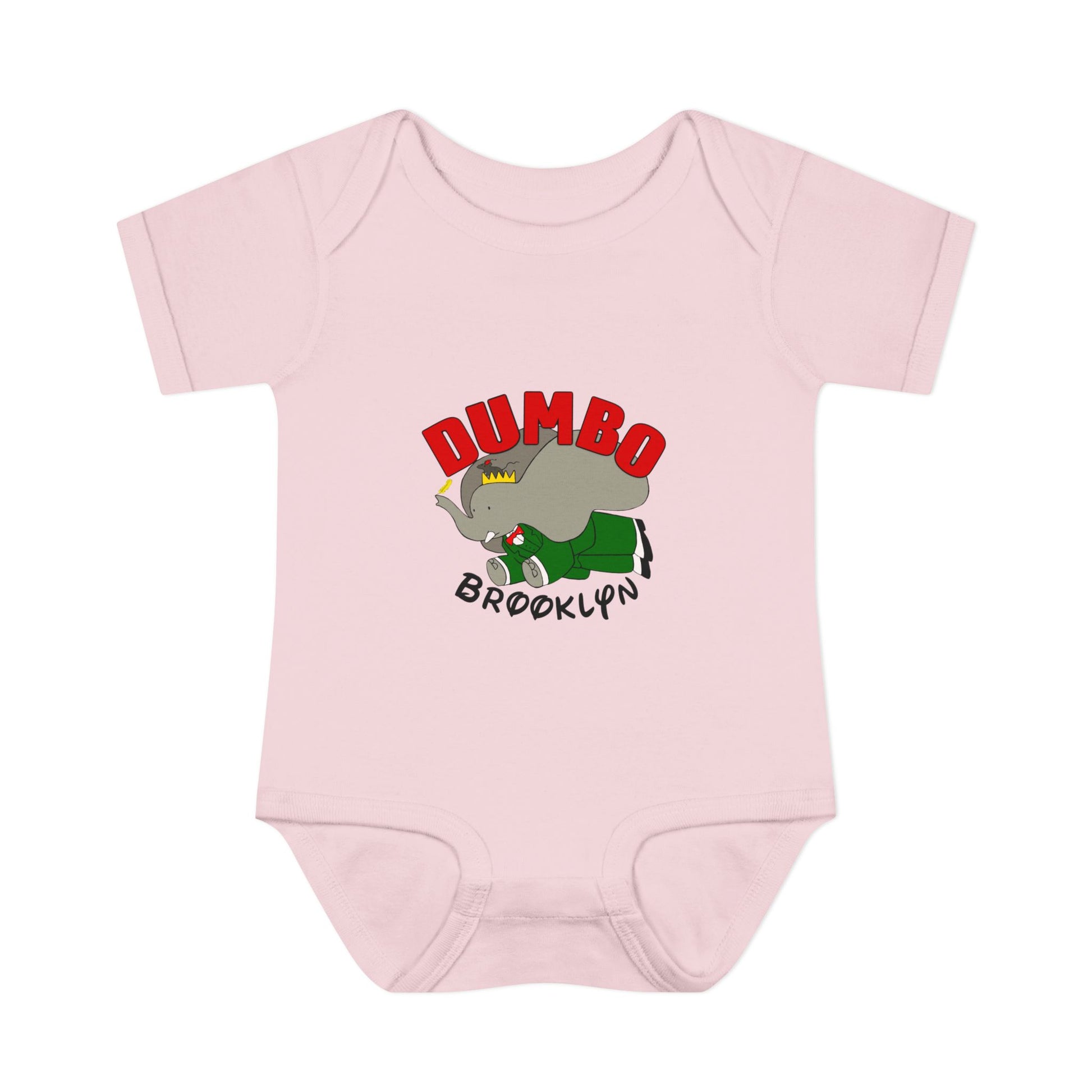 Dumbo Brooklyn Baby Bodysuit – Cute Brooklyn Elephant Infant Onesie