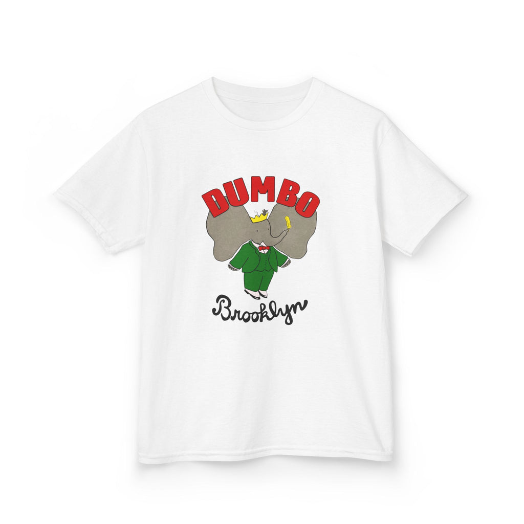 DUMBO Kids Tee, Fun Brooklyn Kids T-Shirt, Adorable Elephant Design, Perfect for Birthdays, Playtime, or Family Outings