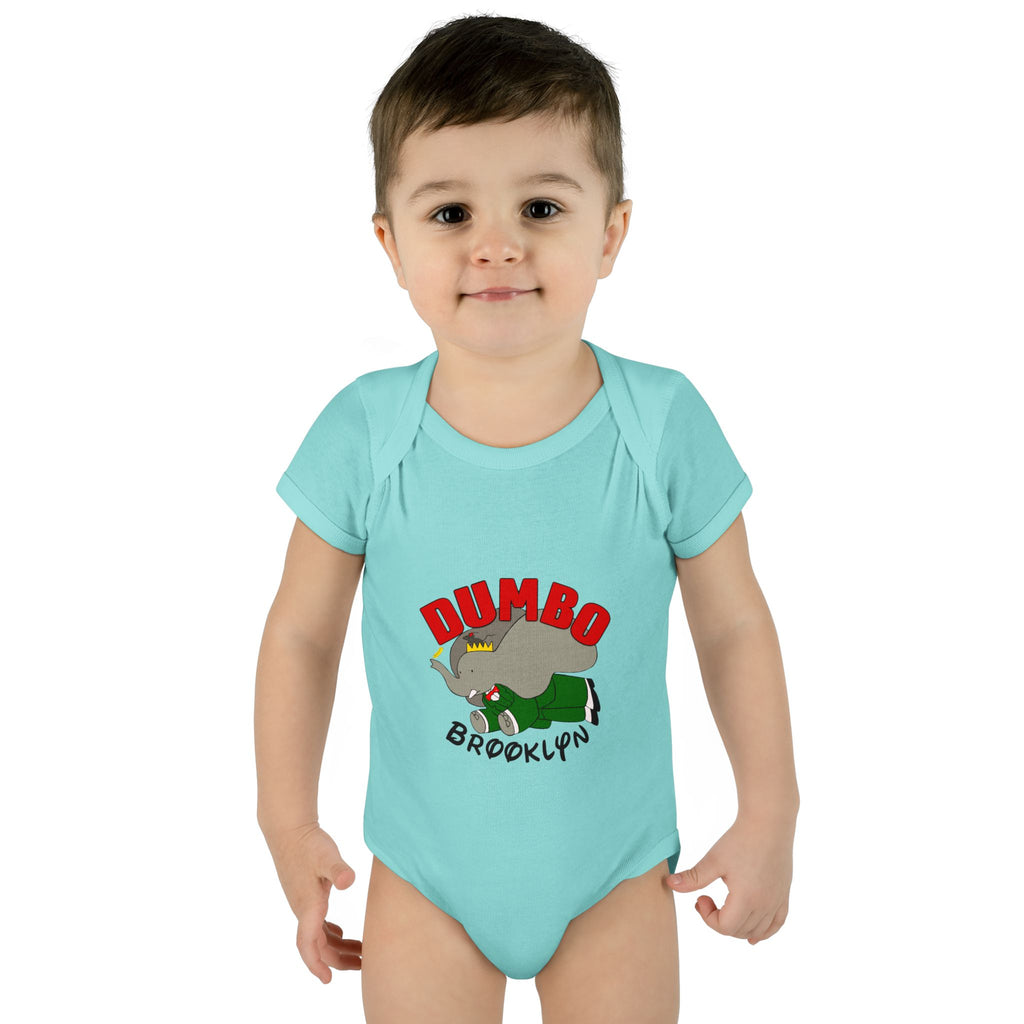 Dumbo Brooklyn Baby Bodysuit – Cute Brooklyn Elephant Infant Onesie